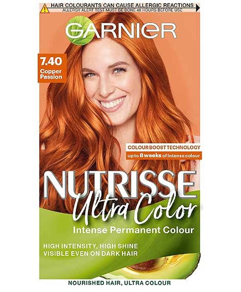 NUTRISSE ULTRA COLOR INTENSE PERMANENT COLOR 7.40 COPPER PASSION Hair Color Asetena Pa