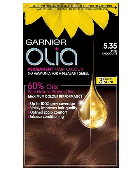 OLIA PERMANENT HAIR COLOR 5.35 RICH CHOCOLATE Hair Color Asetena Pa