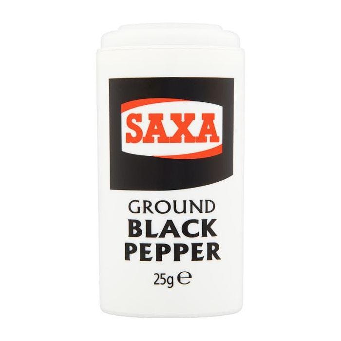 Saxa Black Pepper 12x25g