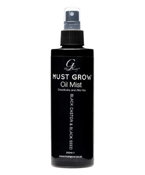 MUST GROW BLACK CASTOR AND BLACK SEED OIL MIST 240 ml Sprays, Serums and Oils Asetena Pa