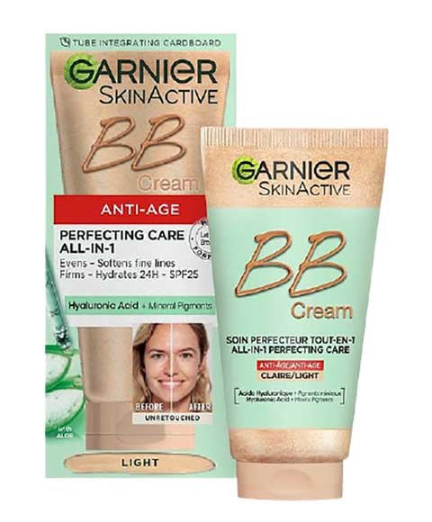 SKIN ACTIVE ANTI AGE PERFECTING CARE ALL IN 1 BB CREAM LIGHT 50 ml Foundation Asetena Pa