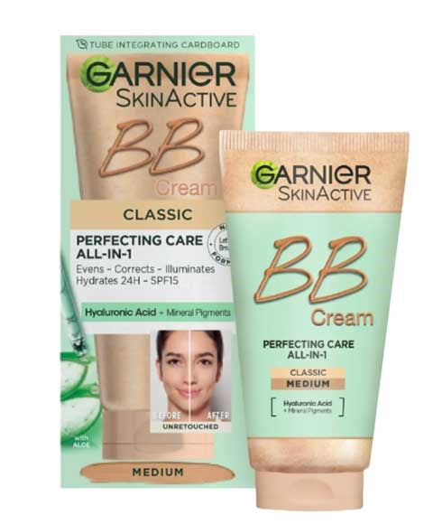 SKIN ACTIVE CLASSIC PERFECTING CARE ALL IN 1 BB CREAM MEDIUM 50 ml Foundation Asetena Pa