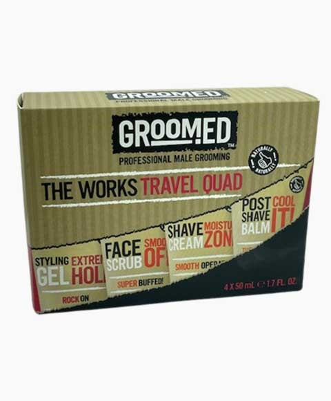 GROOMED PROFESSIONAL MALE THE WORKS TRAVEL QUAD Hair Styling Asetena Pa