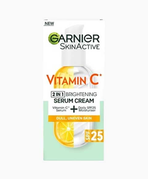 SKIN ACTIVE VITAMIN C 2 IN 1 BRIGHTENING SERUM CREAM SPF25 50 ml Skin Treatments Asetena Pa
