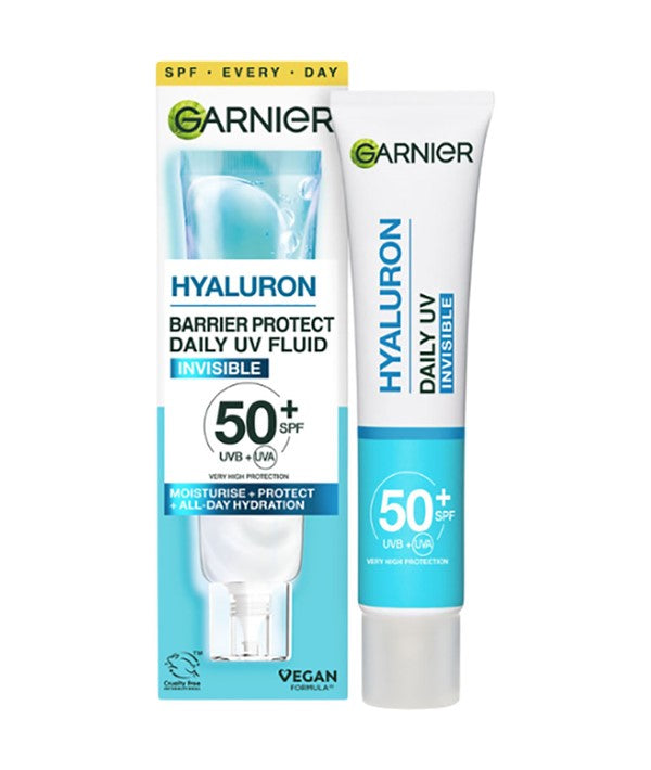 GARNIER HYALURON BARRIER PROTECT DAILY INVISIBLE UV FLUID SPF 50 40 ml Skin Treatments Asetena Pa