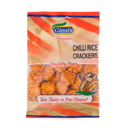 Ginni Chilli Rice Cracker 10x70g