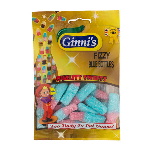 Ginni Fizzy Blue Bottles 10x100g