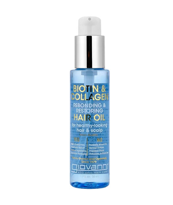 BIOTIN COLLAGEN REBONDING AND RESTORING HAIR OIL 56 ml Sprays, Serums and Oils Asetena Pa