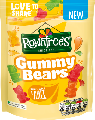 Rowntrees Gummy Bears Pouch 10x115g