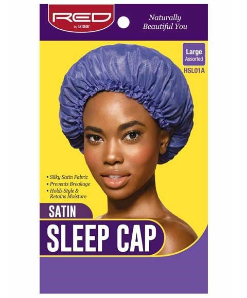 SATIN SLEEP CAP ASSORTED HSL01A Large Durags and Caps Asetena Pa