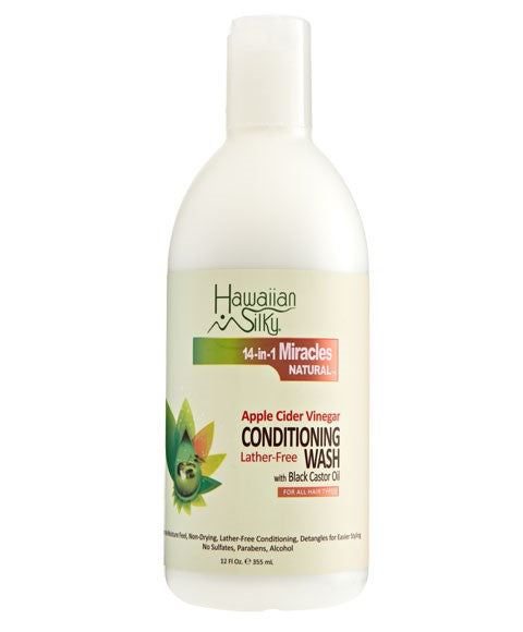HAWAIIAN SILKY 14 IN 1 MIRACLES APPLE CIDER VINEGAR CONDITIONING WASH 355 ml Treatments Asetena Pa