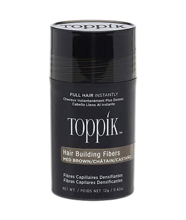 HAIR BUILDING FIBRES MEDIUM BROWN 12 g Hair Color Asetena Pa