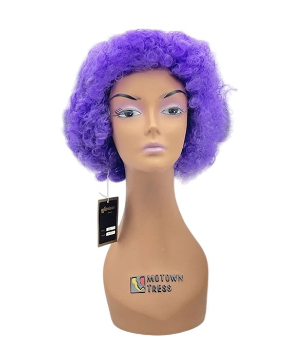 HALLOWEEN COSTUME PARTY AFRO WIG 388A MAUVE One Size Synthetic Hair Wigs Asetena Pa