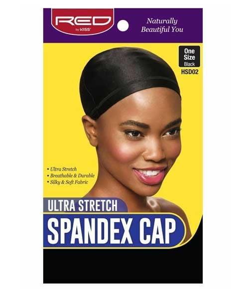 ULTRA STRETCH SPANDEX CAP BLACK HSD02 One Size Durags and Caps Asetena Pa