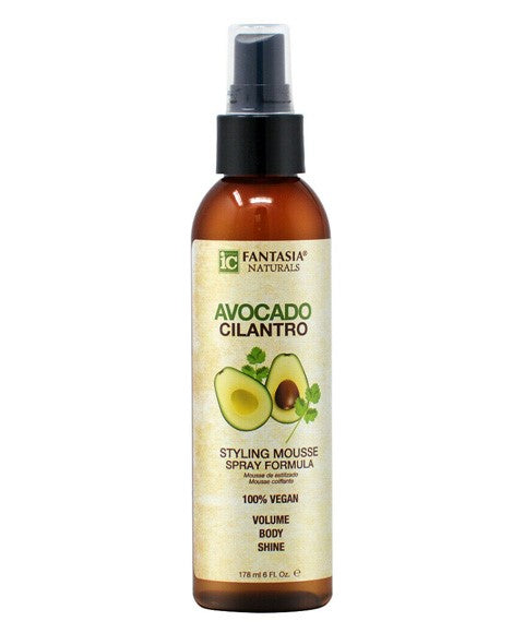 IC FANTASIA NATURALS AVOCADO CILANTRO STYLING MOUSSE 178 ml Hair Styling Asetena Pa