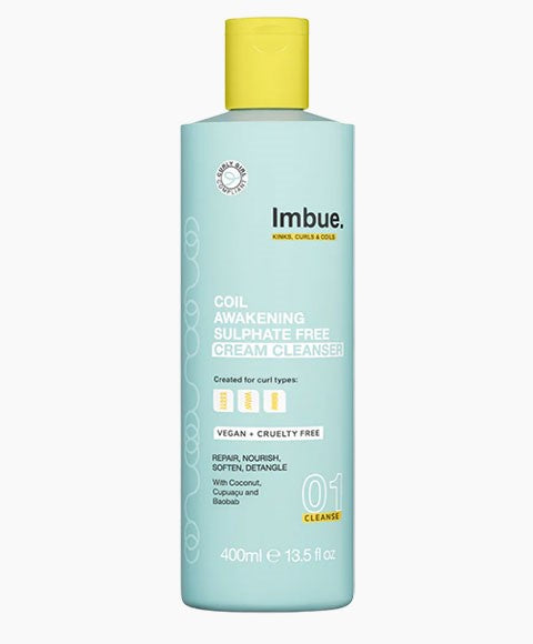 IMBUE 01 CLEANSE CURL AWAKENING SULPHATE FREE CREAM CLEANSER 400 ml Treatments Asetena Pa