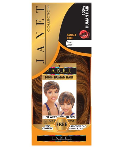 JANET HH WEFT WVG 28 PCS Color 33 Human Hair Bundles Asetena Pa