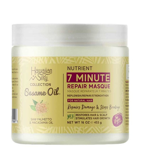 HAWAIIAN SILKY SESAME OIL NUTRIENT 7 MINUTE REPAIR MASQUE 453 g Treatments Asetena Pa