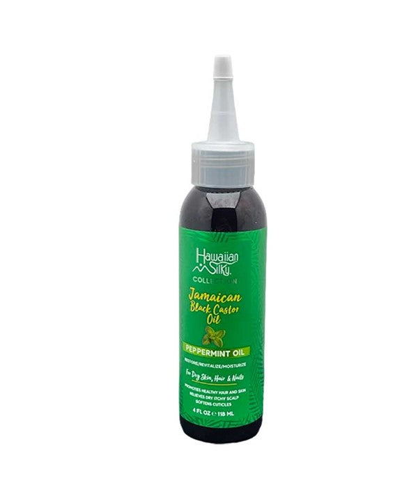 HAWAIIAN SILKY JAMAICAN BLACK CASTOR OIL WITH PEPPERMINT 118 ml Sprays, Serums and Oils Asetena Pa