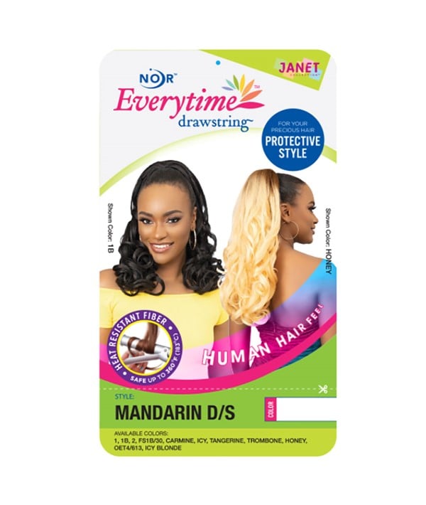 NOIR EVERY TIME SYN MANDARIN DS PONYTAIL Color ICY BLONDE PonyTail Asetena Pa