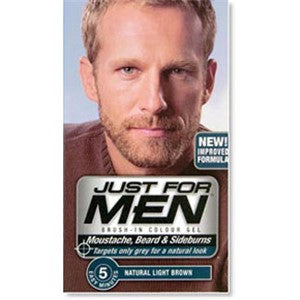 JUST FOR MEN BRUSH IN COLOR GEL Color Dark Brown Black Hair Color Asetena Pa