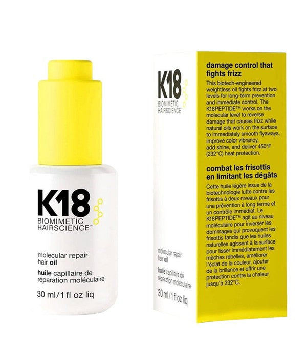 K18 MOLECULAR REPAIR HAIR OIL 30 ML Sprays, Serums and Oils Asetena Pa