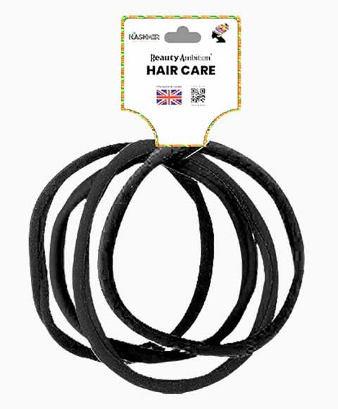BEAUTY AMBITION JERSEY SOFT ELASTICS 1007 BLACK LONG Color Black Kids Hair Accessories Asetena Pa