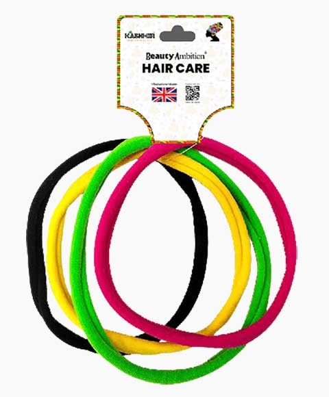 BEAUTY AMBITION JERSEY SOFT ELASTICS 1007 RASTA LONG Kids Hair Accessories Asetena Pa