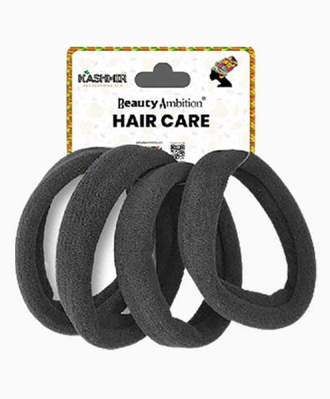 BEAUTY AMBITION JERSEY SOFT ELASTICS 1012 BLACK Color Black Kids Hair Accessories Asetena Pa