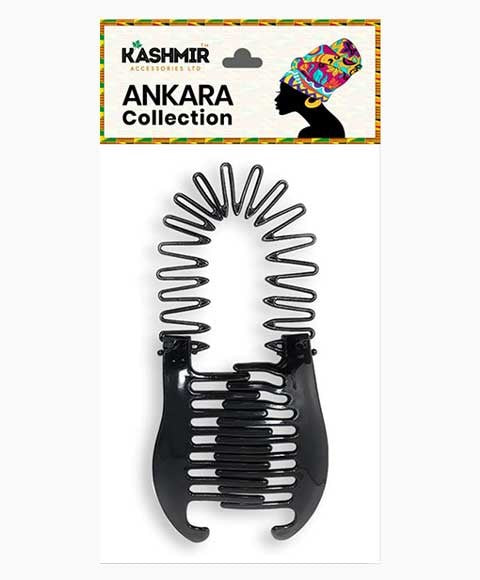 ANKARA COLLECTION INTERLOCKING TWIN SLIDE FLEXI COMB 2587 Color Black Kids Hair Accessories Asetena Pa