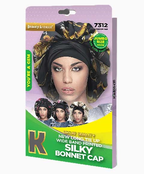 BEAUTY AMBITION GREAT QUALITY SILKY BONNET CAP 7312 ASSORTED Jumbo Durags and Caps Asetena Pa