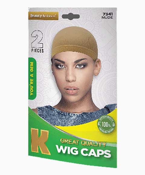 BEAUTY AMBITION GREAT QUALITY WIG CAPS 7341 NUDE 2 pcs Extensions Accessories Asetena Pa