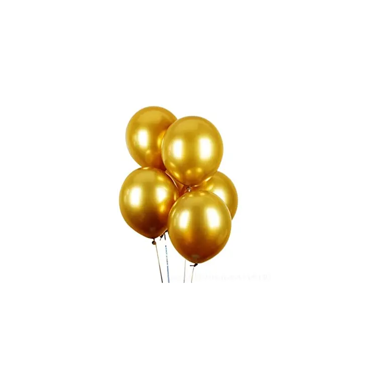 Gsd Metallic Ballons Gold Print 12x12pk