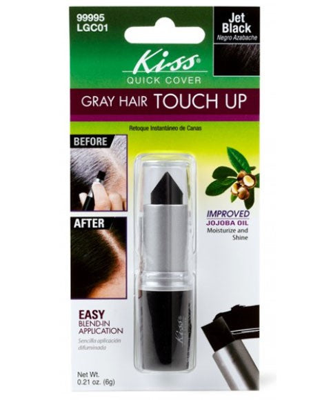 QUICK COVER GRAY HAIR TOUCH UP LGC01 6 g Color Jet Black Hair Color Asetena Pa