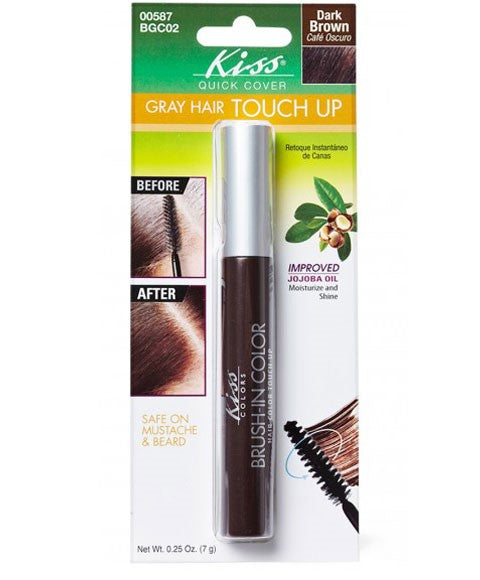 QUICK COVER GRAY HAIR TOUCH UP BRUSH BGC02 7 g Color Dark Brown Hair Color Asetena Pa
