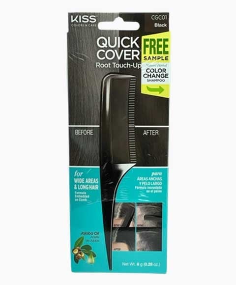 QUICK COVER GRAY HAIR TOUCH UP COMB CGC01 8 g Color Black Hair Color Asetena Pa