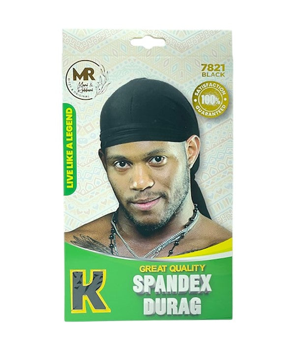 BEAUTY AMBITION CLASSY SPANDEX DURAG 7821 Color Black Durags and Caps Asetena Pa