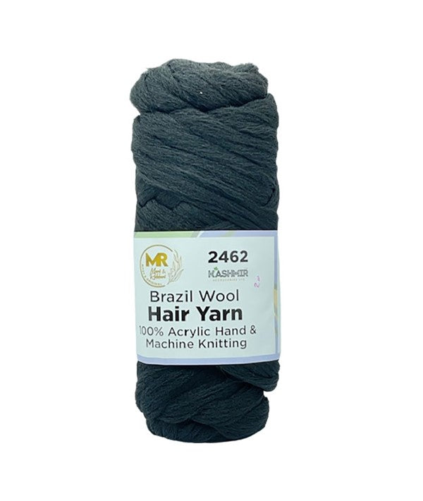 KASHMIR BRAZIL WOOL HAIR YARN 2462 Color Black Kids Hair Accessories Asetena Pa