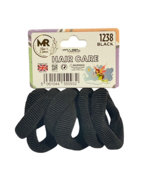 MR JERSEY SOFT ELASTICS 1238 BLACK Kids Hair Accessories Asetena Pa