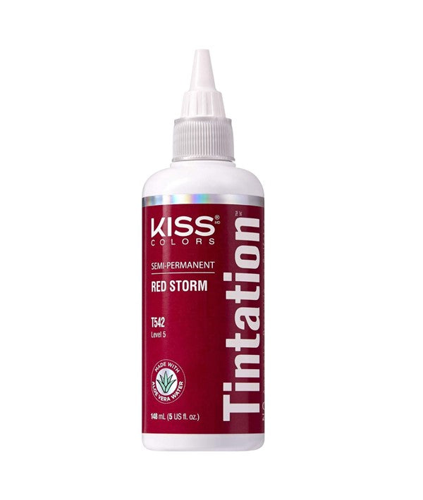 KISS COLORS TINTATION SEMI PERMANENT RED STORM T542 148ml Hair Color Asetena Pa