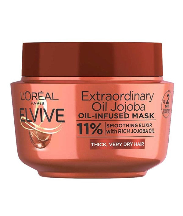 ELVIVE EXTRAORDINARY OIL JOJOBA OIL INFUSED MASK 300 ml Hair Moisturizers Asetena Pa