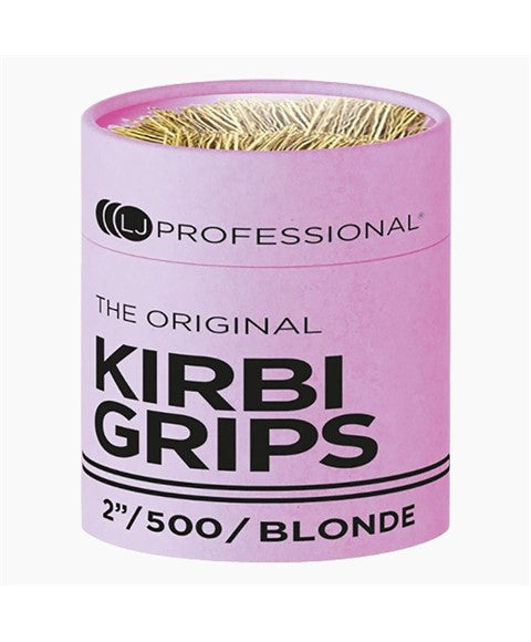LJ PROFESSIONAL THE ORIGINAL KIRBI GRIPS BLONDE 500 Pcs Kids Hair Accessories Asetena Pa