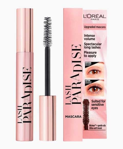PARADISE EXTATIC INTENSE VOLUME MASCARA 6.4 ml Color Black Eye Makeup Asetena Pa