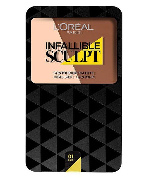 INFALLIBLE SCULPT CONTOURING PALETTE 10 g Color 01 Light Medium Face Powder Asetena Pa