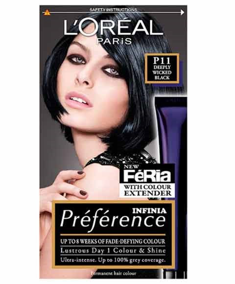 PREFERENCE INFINIA PERMANENT COLOR P11 DEEPLY WICKED BLACK Hair Color Asetena Pa