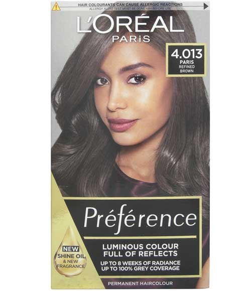 PREFERENCE INFINIA PERMANENT COLOR 4.013 PARIS Color Natural Dark Brown Hair Color Asetena Pa