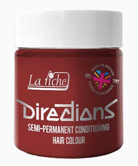 DIRECTIONS SEMI PERMANENT CONDITIONING HAIR COLOUR VERMILLION RED 100 ml Hair Color Asetena Pa