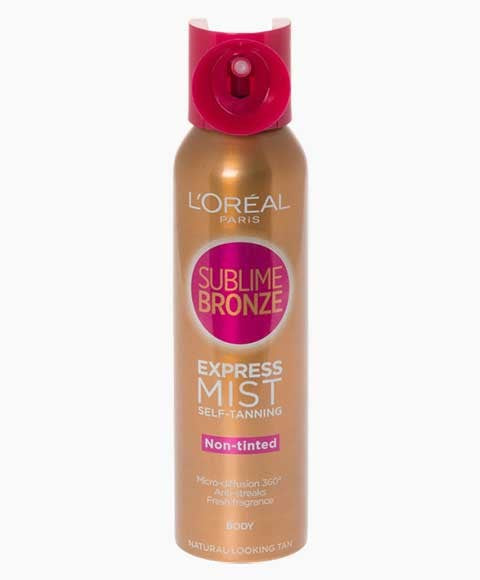 SUBLIME BRONZE EXPRESS PRO SELF TANNING DRY MIST 150 ml Color Medium Tan Skin Treatments Asetena Pa