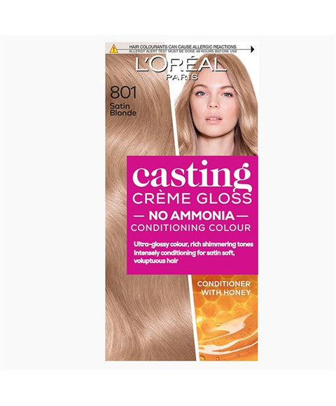 CASTING CREME GLOSS CONDITIONING COLOR 801 SATIN BLONDE Hair Color Asetena Pa