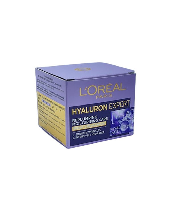 HYALURON EXPERT REPLUMPING MOISTURISING CARE NIGHT CREAM MASK 50 ml Skin Moisturizing Asetena Pa